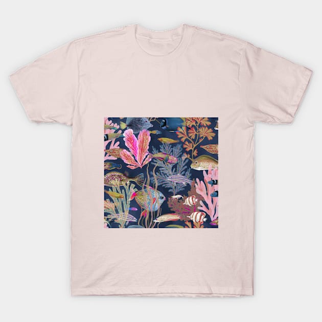 Tropical Tide T-Shirt by katherinequinnillustration